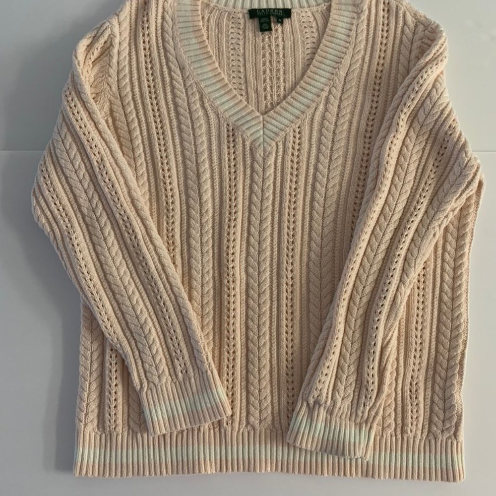 Lauren Ralph Lauren V Neck Sweater